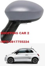 SPECCHIO SPECCHIETTO RETROVISORE SINISTRO FIAT 500 DAL 2007 ELETTRICO PRIMER 