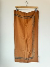 Céline Unisex Brown 100% Silk
