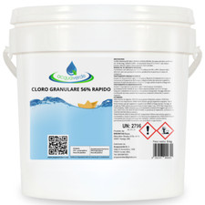 Acquaverde CLORO GRANULARE DICLORO 56% RAPIDO SHOCK per ACQUA PISCINA 5 kg