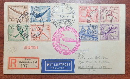 1936 hindenburg cover - hindenburg,