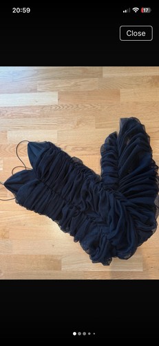 Abito zara tulle nero - tulle,