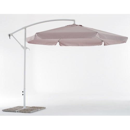 Ombrellone rotondo grigio - rotondo, 3