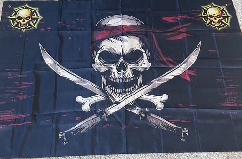 Bandiera pirata cremisi - , grande