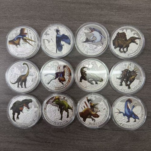 Set monete sfida dinosauri - , 12