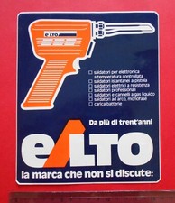 ADESIVO  STICKER AUTOCOLLANT AUFKLEBER  ELTO  ANNI '80  VINTAGE 