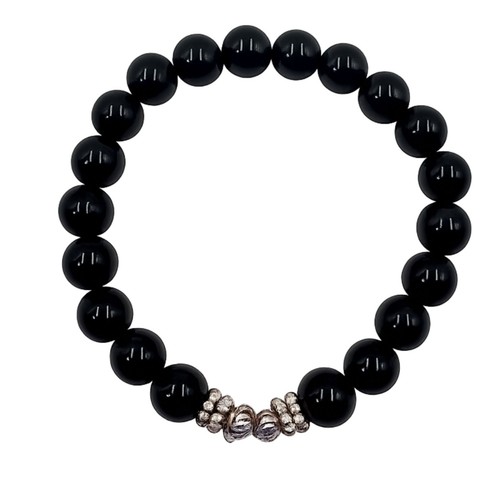 Bracciale elastico tormalina - bracciale,