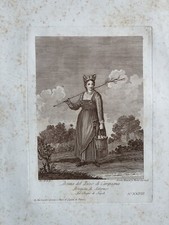 REGNO DI NAPOLI COSTUME DEL PAESE DI CAMPAGNA SALERNO 1793 A.D’ANNA - S.BIANCHI