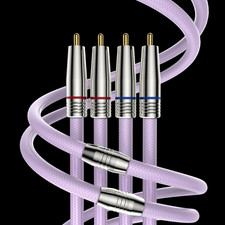 Cavo audio RCA argento puro