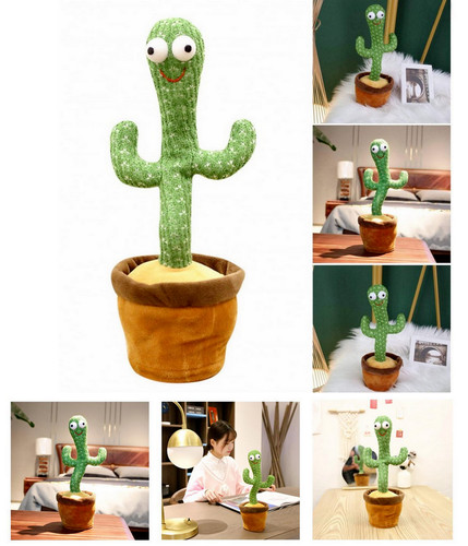 Gioco peluche cactus - a,