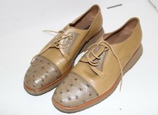 scarpa donna francesina in pelle beige MORESCHI numero eu 37, come nuova