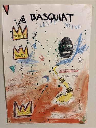 Jean michel basquiat disegno - basquiat,