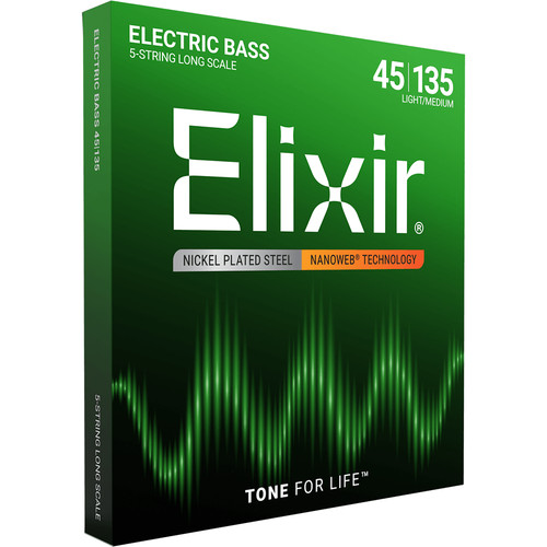 Elixir nanoweb nickel - elixir, bass