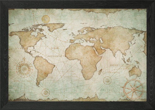 Vintage map the - map, of