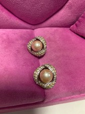 Orecchìni con perla e strass