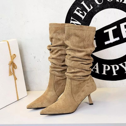 Stivali donna kaki punta - donna, con