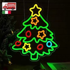 Insegna Luminosa Neon LED USB Decorazioni idea Regalo Natalizio Albero di Natale