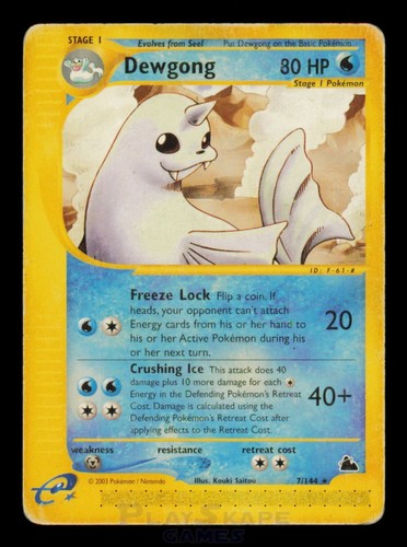Pokemon card dewgong 144 - pokemon,