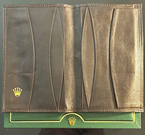 Rolex portafoglio uomo - rolex, pelle