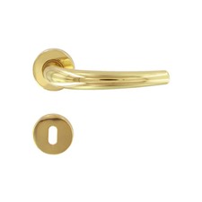 MANIGLIA TORINO ART.160P C/BOCCHETTA ORO LUCIDO