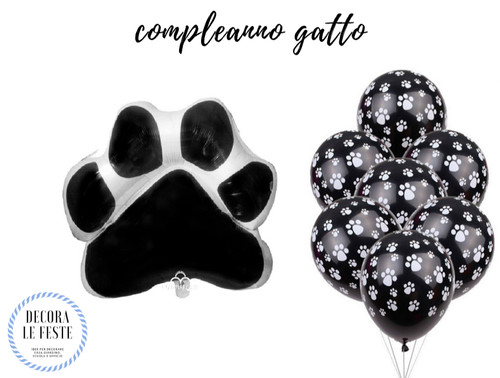 Palloncini compleanno gatto