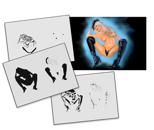 130 pinup girl step - pinup,