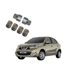 Kit Bulloni Antifurto Per Nissan Micra K13 Dal 11/2010  Ruote In Acciaio O Lega