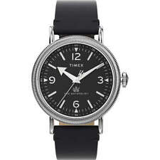 Orologio Uomo TIMEX WATERBURY TW2W20200 Vera Pelle Nero