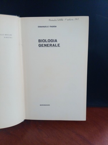 Biologia generale padoa - generale,