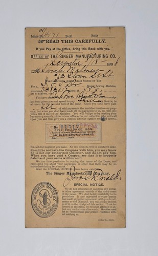 1888 1891 singer - 1888,