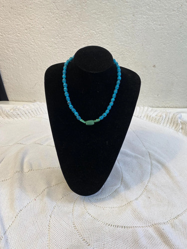 Collana pietre minerali blu - in,