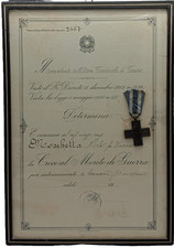 DIPLOMA E MEDAGLIA CROCE AL