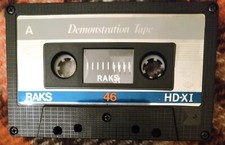 AUDIO CASSETTA RAKS HD-X I 46 min. DEMOSTRATION TAPE Usata rara come nuova 