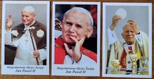 San Giovanni Paolo II Papa - 3 Santini diversi  - B7