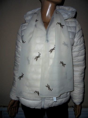 Foulard damasse blanc - damasse,