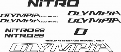 Adesivi telaio olympia nitro - adesivi,