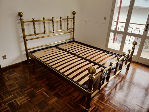 Letto matrimoniale ottone - letto, in