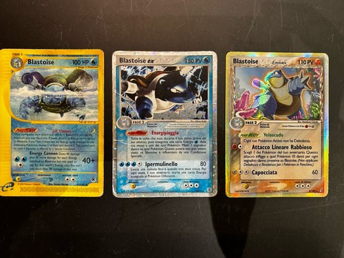 Lotto carte pokemon blastoise