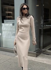 NUOVO ABITO LUNGO BEIGE ZARA