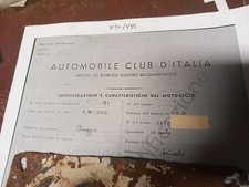 Vespa 125 Faro Basso Vacanze ROMANE - TARGA ☆COLLEZIONE☆ 1952