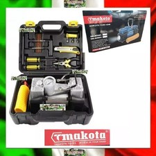 Tmakota Compressore Portatile 12V Gonfia Ruote Auto Camper Bici  LED  Kit Ripara
