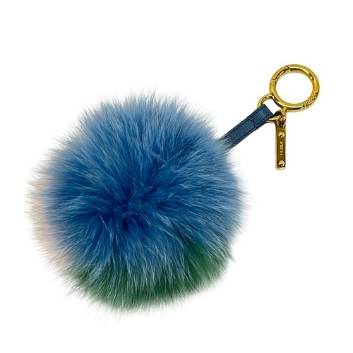 Fendi pompon charm blu chiaro - fendi,