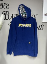 Mens Analog Hoodie Blue Small 