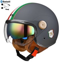 Casco Moto Bluetooth 3/4