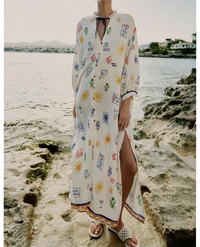 Zara abito lungo stampato - zara,