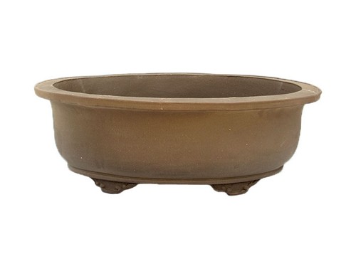 Vaso per bonsai ovale gres - in,