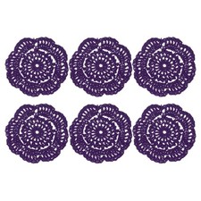 6Pcs Crochet Handmade Doilies