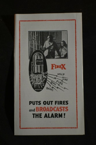 Brochure vintage firex spegne - brochure,