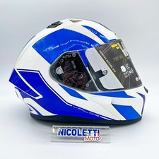 CASCO AIROH INTEGRALE VALOR WINGS BLUE GLOSS