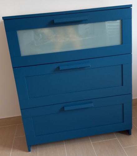 Cassettiera ikea brimnes blu - cassettiera,