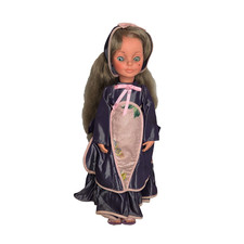 BAMBOLA VINTAGE ANNI 60 FURGA ITALY ALTA MODA SIMONA GIRL CON OCCHI AZZURRI CONDIZIONI TLC